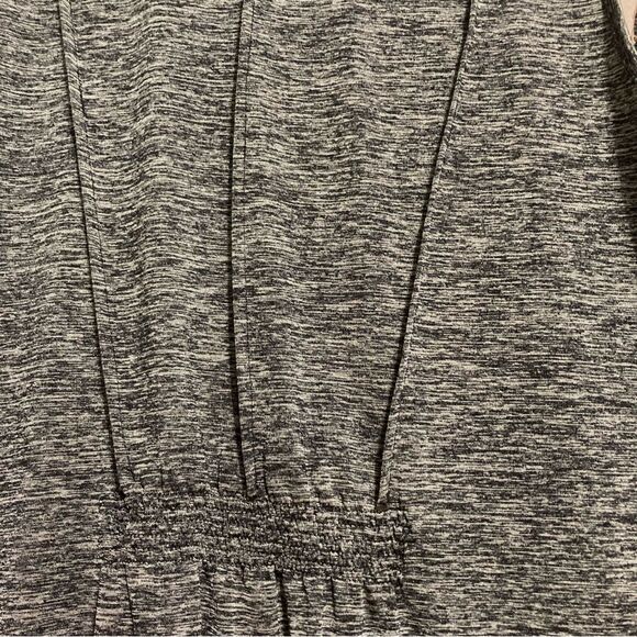 ERIN LONDON Cascading Sleeveless Cardigan Vest Green Space Gray Womens Medium - Picture 8 of 14